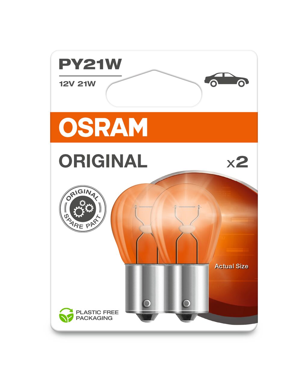OSRAM ORIGINAL PY21W 12V BLI2 ECO